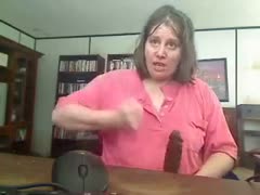 Big, gorgeous, deaf-mute mother I want to have sex with two of the largest dildos on livecam